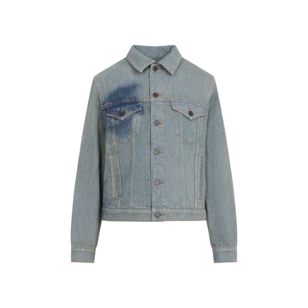 Jean Paul Gaultier Face Print Denim Jacket Women